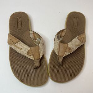 Sperry| Leather Top Sider| Comfort| Natural Thong Sandal